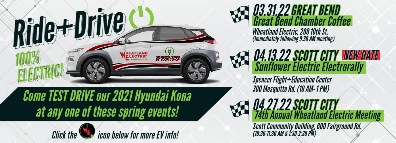 Come Test Drive our 100% EV at Our Spring Events!