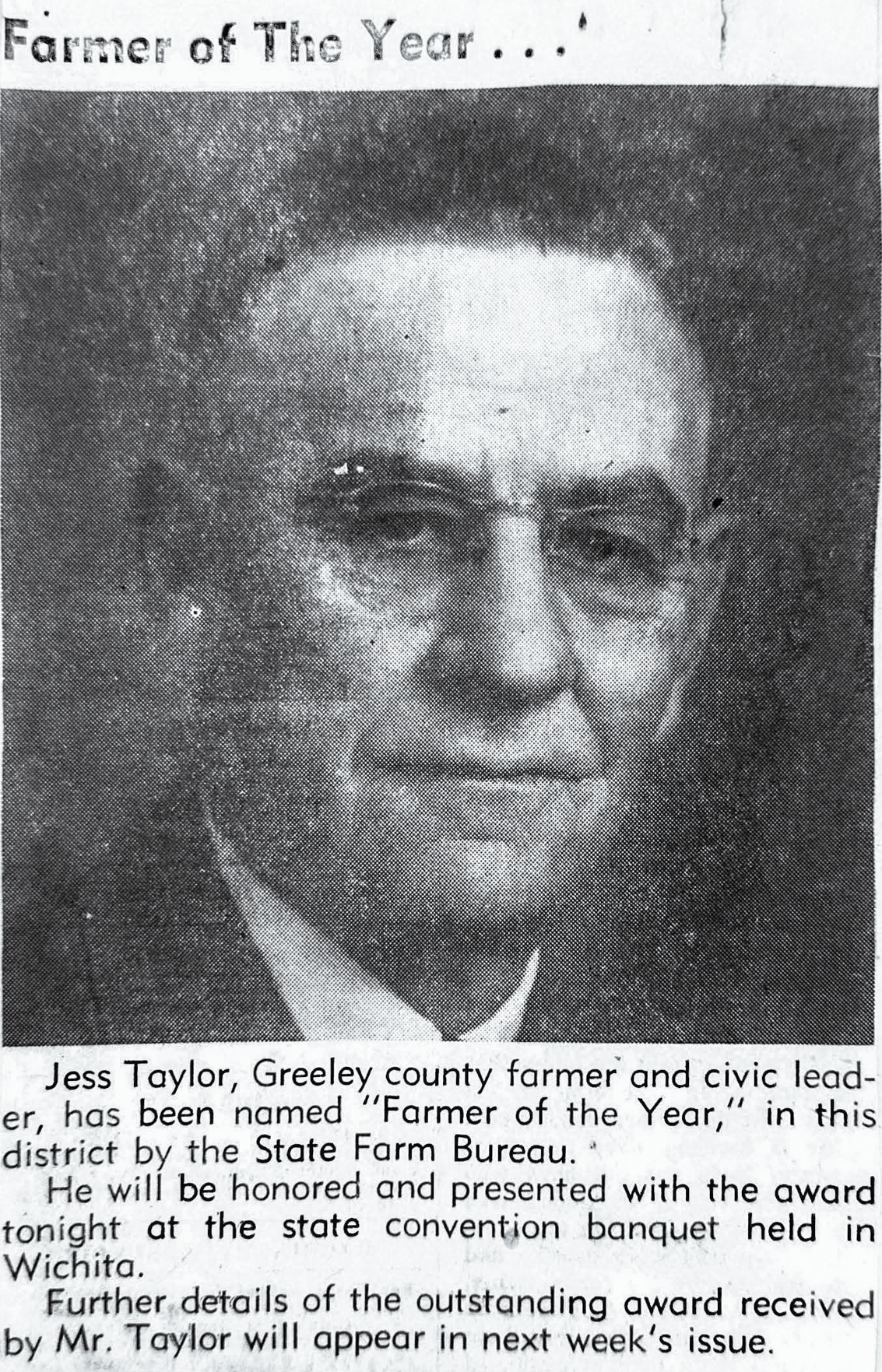 Jess Taylor WEC founding president 1951