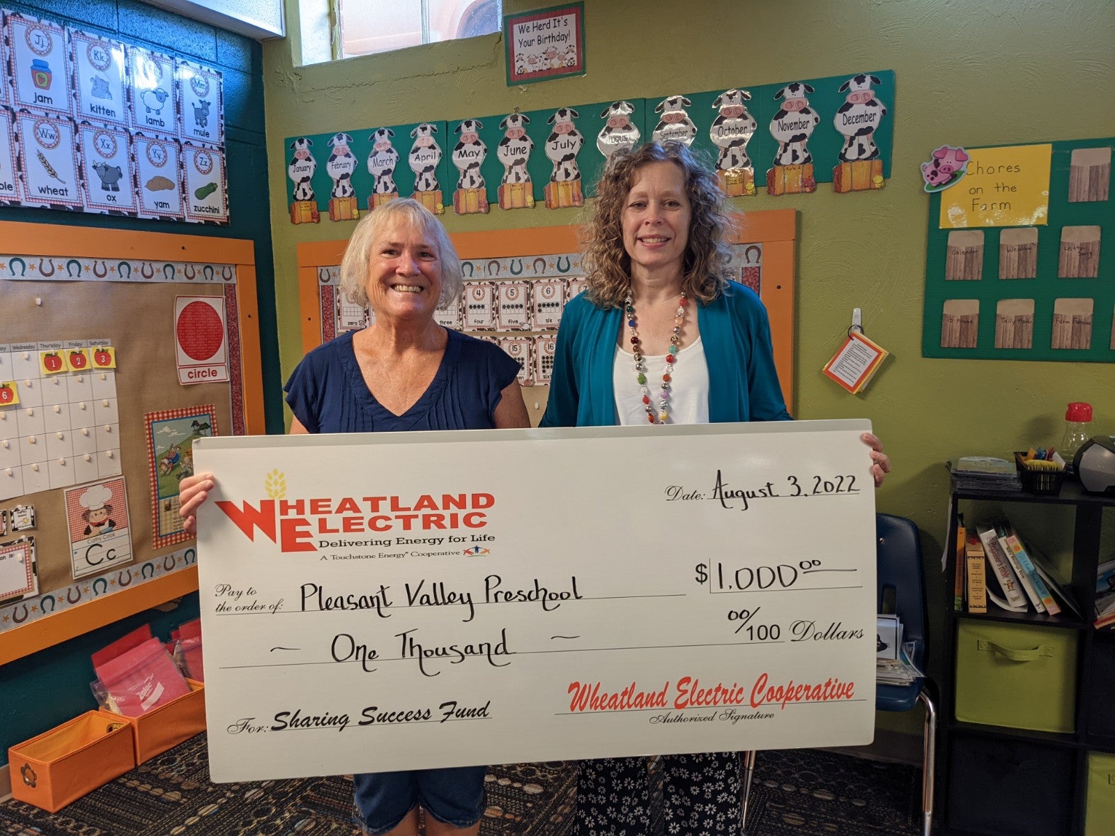 Pleasant Valley Preschool Grant Presentation
